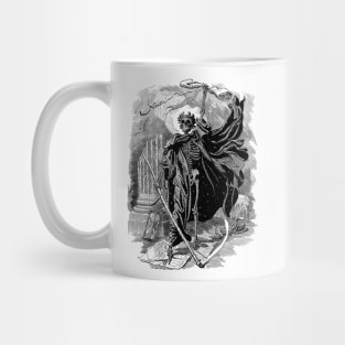 Death as a skeletal figure wielding a scythe - Sir E.L. Sambourne Mug